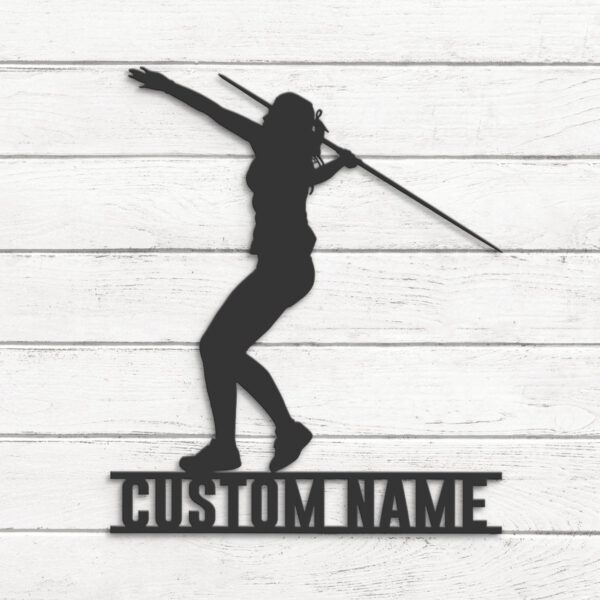 Custom-Female-Javelin-thrower-Metal-Wall-Art-LED-Light-8