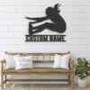 Custom-Female-Long-Jump-Metal-Wall-Art-LED-Light-6