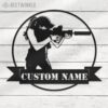 Custom-Female-Shooter-Metal-Wall-Art-LED-Light-2