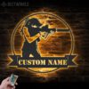 Custom-Female-Shooter-Metal-Wall-Art-LED-Light-4