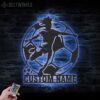 Custom-Female-Soccer-Metal-Wall-Art-LED-Light-1