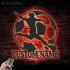 Custom-Female-Soccer-Metal-Wall-Art-LED-Light