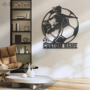 Custom-Female-Soccer-Metal-Wall-Art-LED-Light-2-1