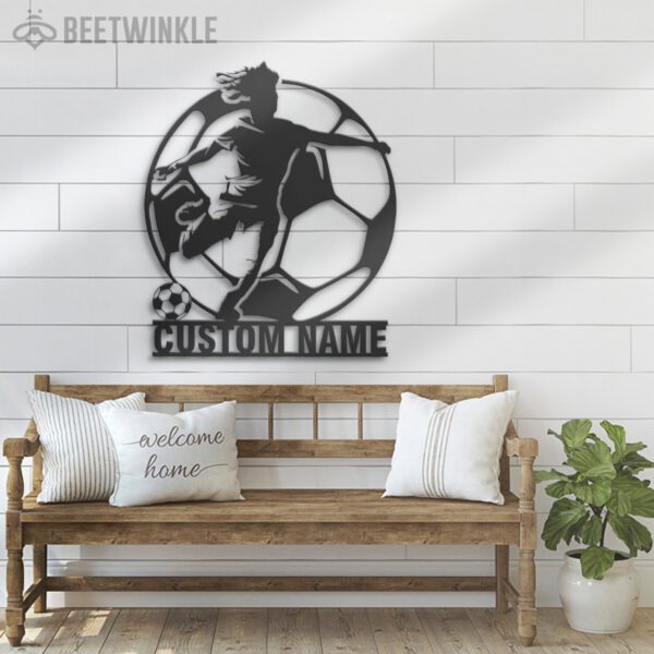 Custom-Female-Soccer-Metal-Wall-Art-LED-Light-4-1