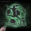 Custom-Female-Soccer-Metal-Wall-Art-LED-Light-4