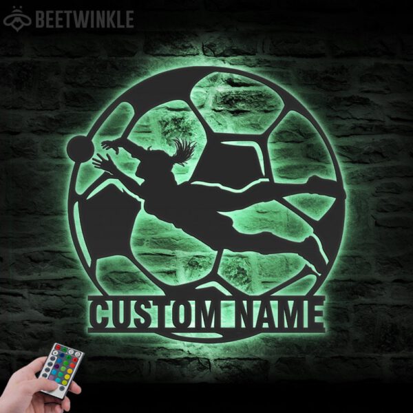 Custom-Female-Soccer-Player-Metal-Wall-Art-LED-Light-5