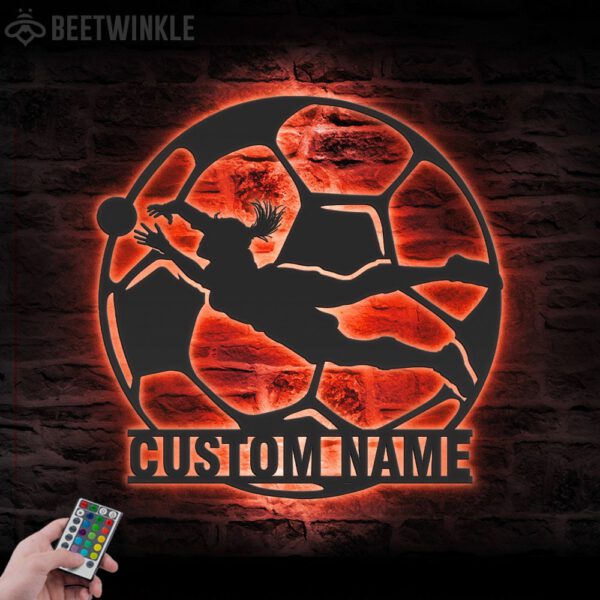 Custom-Female-Soccer-Player-Metal-Wall-Art-LED-Light-8