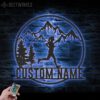 Custom-Female-Trail-Running-Metal-Wall-Art-LED-Light-4