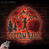 Custom-Female-Trail-Running-Metal-Wall-Art-LED-Light-8