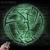 Custom-Female-Volleyball-Metal-Wall-Art-LED-Light-1