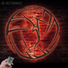 Custom-Female-Volleyball-Metal-Wall-Art-LED-Light-3-1