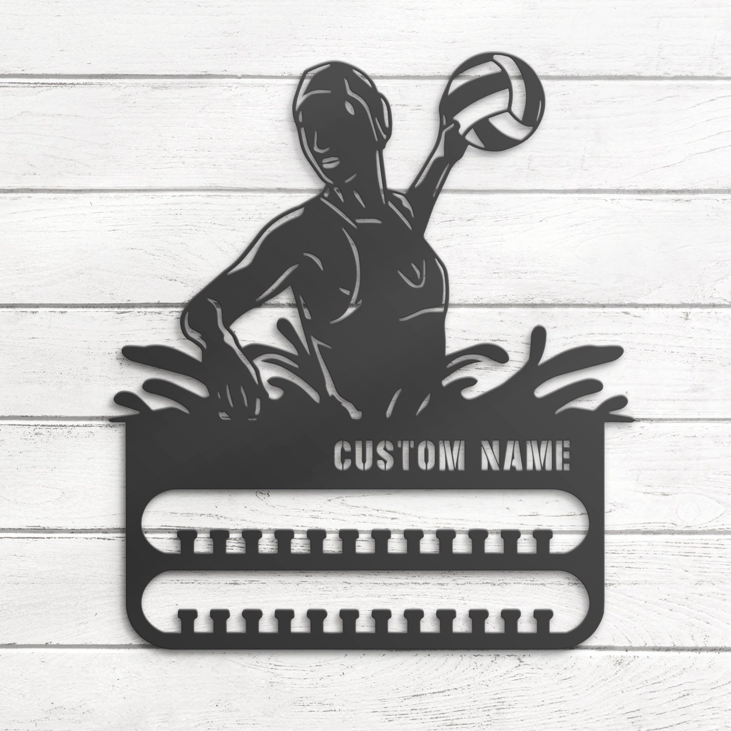 Custom-Female-Water-Polo-Player-Medal-Hanger-With-Led-Light_1