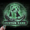 Custom-Ferret-Metal-Wall-Art-LED-Light-2