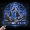 Custom-Ferret-Metal-Wall-Art-LED-Light-4