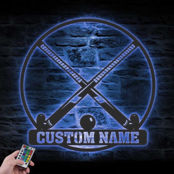 Custom-Field-Hockey-Sticks-Metal-Wall-Art-LED-Light-7