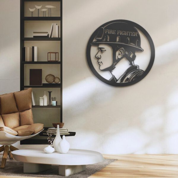 Custom-Firefighter-Metal-Wall-Art-LED-Light-9