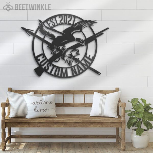 Custom-Fish-Duck-Hunting-Metal-Wall-Art-LED-Light-8