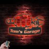 Custom-Fist-Pump-Wrench-Garage-Metal-Wall-Art-LED-Light-5