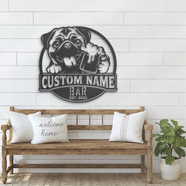 Custom-Flat-Coated-Retriever-Thirsty-Beer-Pub-Metal-Wall-Art-LED-Light_7