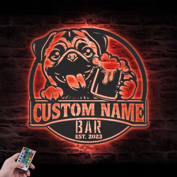 Custom-Flat-Coated-Retriever-Thirsty-Beer-Pub-Metal-Wall-Art-LED-Light_8