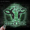 Custom-Floral-Baby-Dairy-Cow-Farmhouse-Metal-Wall-Art-LED-Light