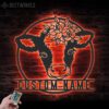 Custom-Floral-Baby-Dairy-Cow-Farmhouse-Metal-Wall-Art-LED-Light-5