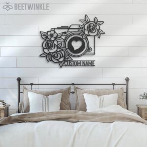 Custom-Floral-Camera-Photo-Taking-Metal-Wall-Art-LED-Light-2