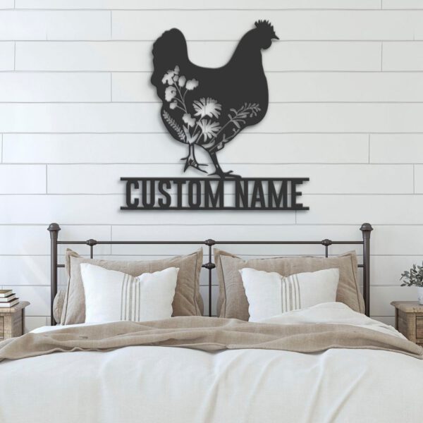 Custom-Floral-Chicken-Farmhouse-Metal-Wall-Art-LED-Light-6-1