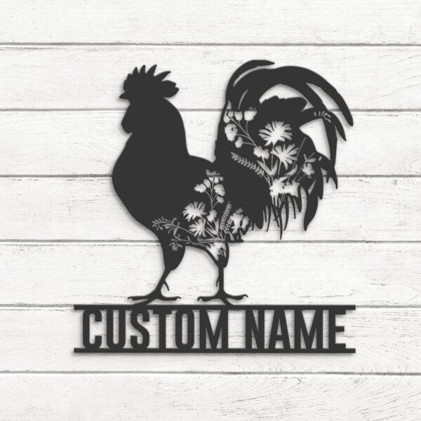 Custom-Floral-Chicken-Farmhouse-Metal-Wall-Art-LED-Light-8-2