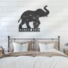 Custom-Floral-Elephant-Metal-Wall-Art-LED-Light-2