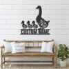 Custom-Floral-Family-Duck-Farmhouse-Metal-Wall-Art-LED-Light-5