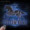 Custom-Floral-Horse-Farmhouse-Metal-Wall-Art-LED-Light-4