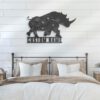 Custom-Floral-Rhino-Metal-Wall-Art-LED-Light-3