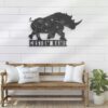 Custom-Floral-Rhino-Metal-Wall-Art-LED-Light-5