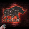 Custom-Floral-Rhino-Metal-Wall-Art-LED-Light-6