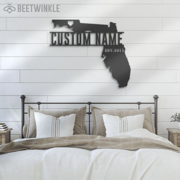 Custom-Florida-Map-Metal-Wall-Art-LED-Light-4