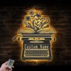 Custom-Flower-Book-Writer-Metal-Wall-Art-LED-Light_7