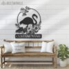 Custom-Flower-Flamingo-Metal-Wall-Art-LED-Light