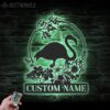 Custom-Flower-Flamingo-Metal-Wall-Art-LED-Light-4