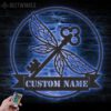 Custom-Flying-Key-Metal-Wall-Art-LED-Light-7