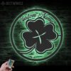 Custom-Four-Leaf-Clover-Metal-Wall-Art-LED-Light-3