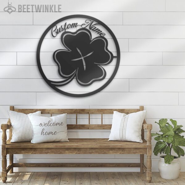 Custom-Four-Leaf-Clover-Metal-Wall-Art-LED-Light-7