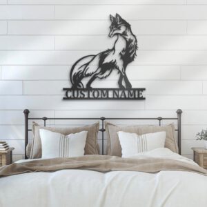 Custom-Fox-Metal-Wall-Art-LED-Light-2