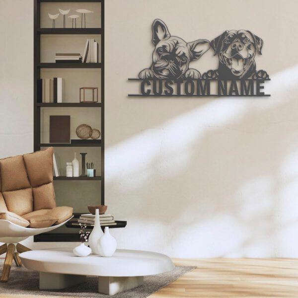 Custom-French-Bulldog-And-Rottweiler-Metal-Wall-Art-LED-Light_3