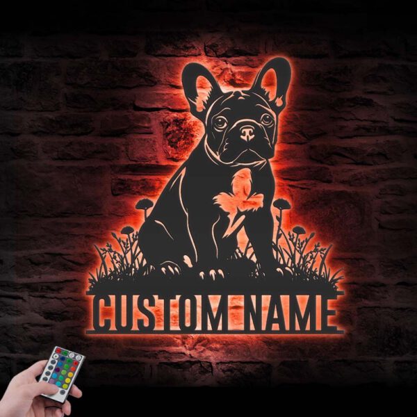 Custom-French-Bulldog-Metal-Wall-Art-LED-Light_4