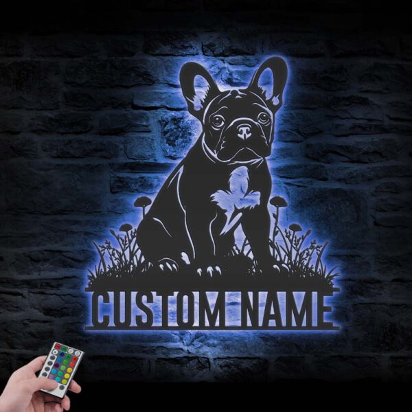 Custom-French-Bulldog-Metal-Wall-Art-LED-Light_5