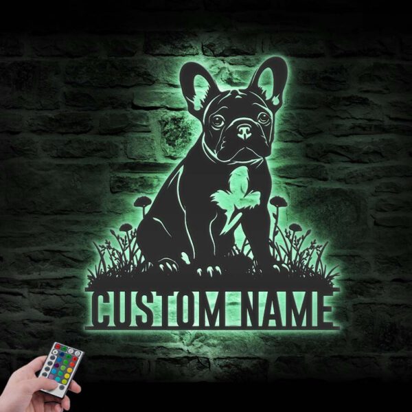 Custom-French-Bulldog-Metal-Wall-Art-LED-Light_8