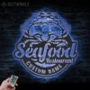 Custom-Fresh-Seafood-Crab-Shack-Metal-Wall-Art-LED-Light-4