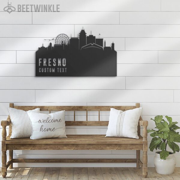 Custom-Fresno-Skyline-Metal-Wall-Art-LED-Light-6