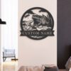 Custom-Frog-Metal-Wall-Art-LED-Light